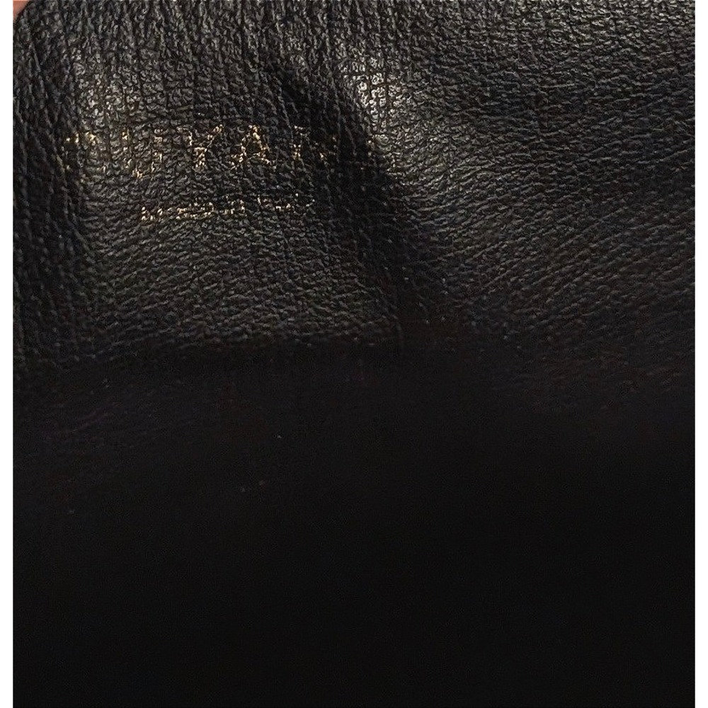 Cuyana Black Pebbled Leather Crossbody Bag Gold Half Moon Hardware Made in Italy - Picture 3 of 6